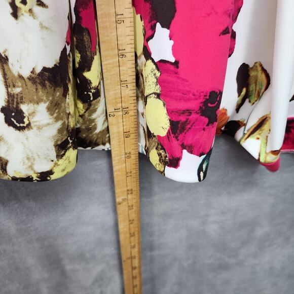 Just Taylor Floral Dress Women 8 NWT Pleated Pockets Gold Zipper Party Flawed - Picture 14 of 14